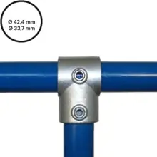 Konstrukční fitinka, spojka ocelových trubek pr. 42,4 mm | pr. 33,7 mm – redukční odbočka 101-C42/B34